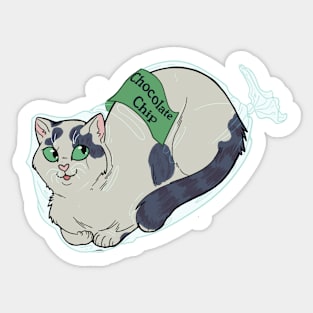 Catloaf: Chocolate Chip (Spotted, D variant) Sticker